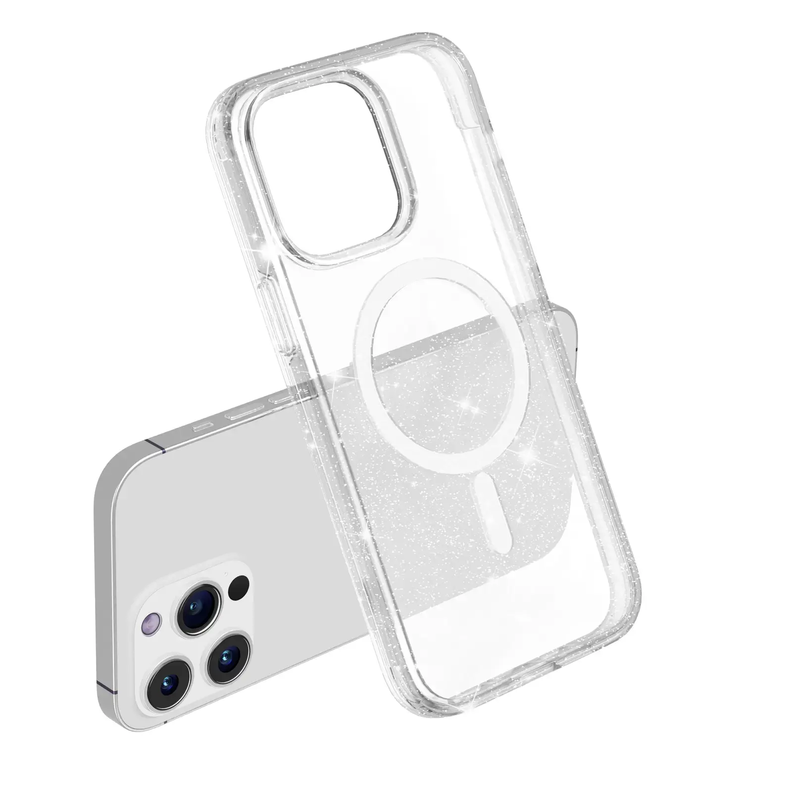 iPhone 18 Pro Max/iPhone 17 Pro Max Fleck Glitter Case Clear MagSafe (moq:30)